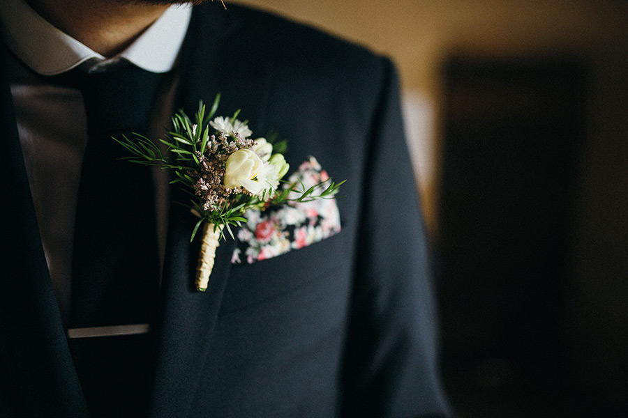 Inspiration boutonnière mariage