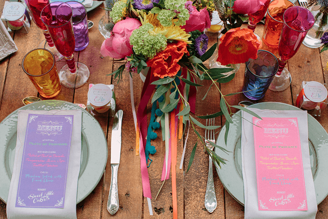 Inspiration Mariage multicolore!