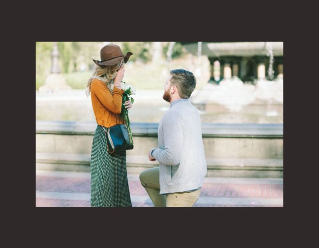 Demande en mariage dans un parc !