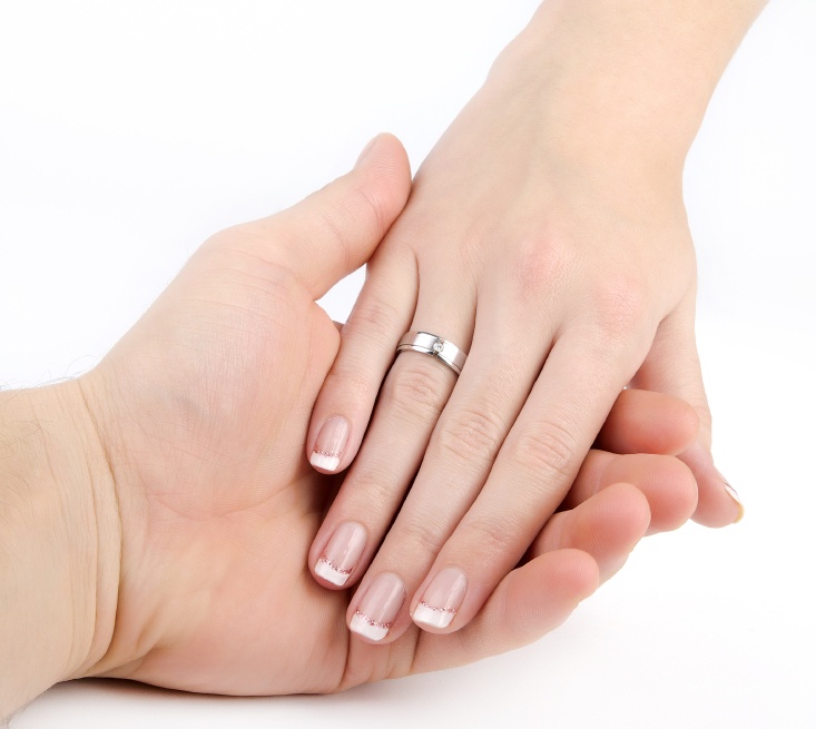 French manucure mariage