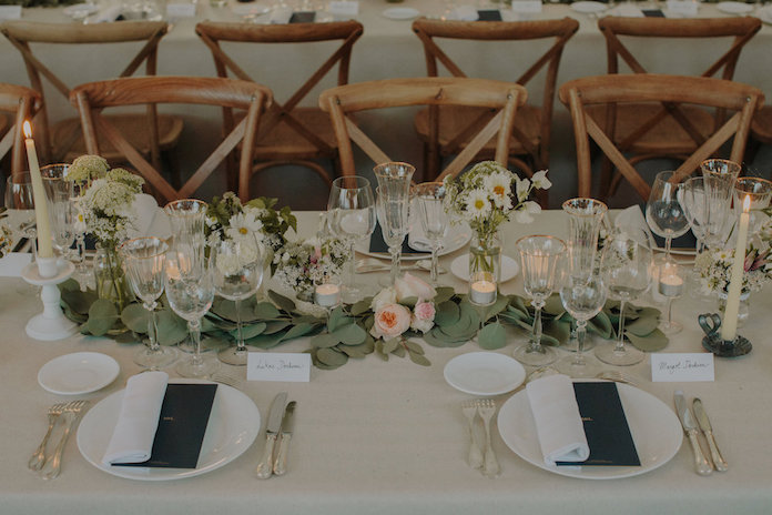 fleurs décoration table mariage