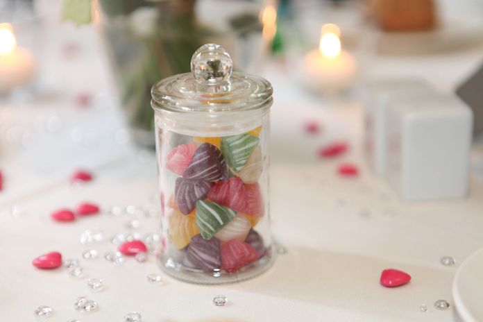 Mariage Rose et Gris / Thème : La gourmandise