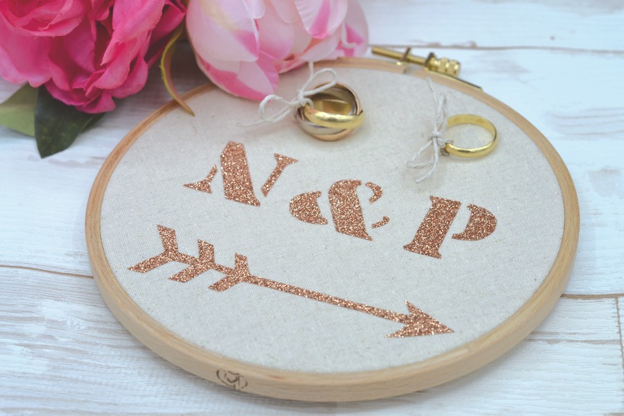 création porte alliance mariage tuto DIY