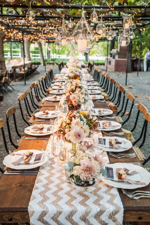 décoration table de mariage