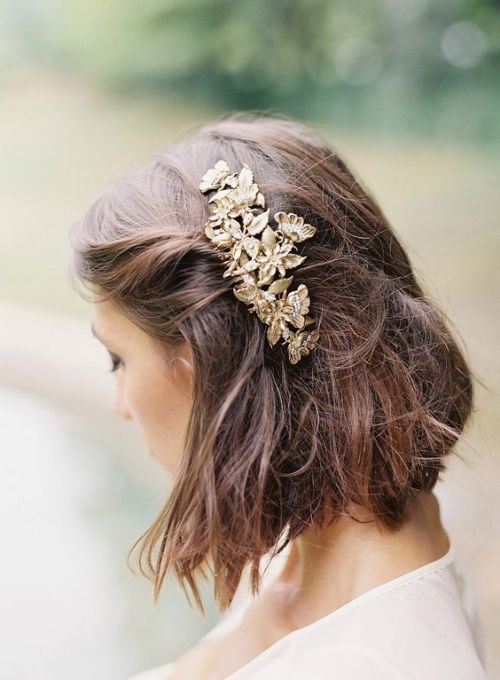 coiffure mariage sur cheveux courts
