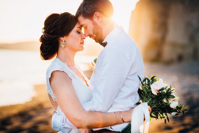 mariage à Santorin