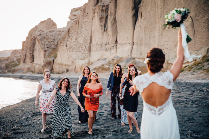 mariage à Santorin