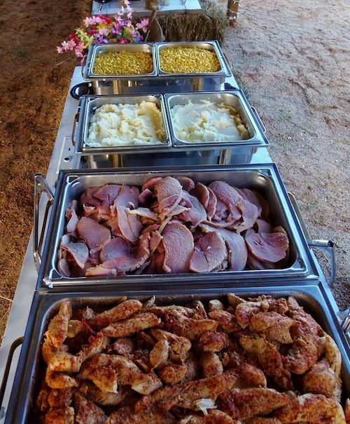 repas mariage bohème