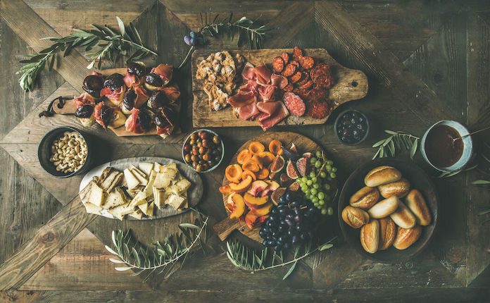repas mariage bohème