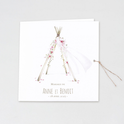 faire-part mariage bohème