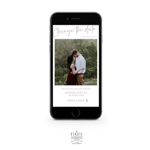 un save the date mariage