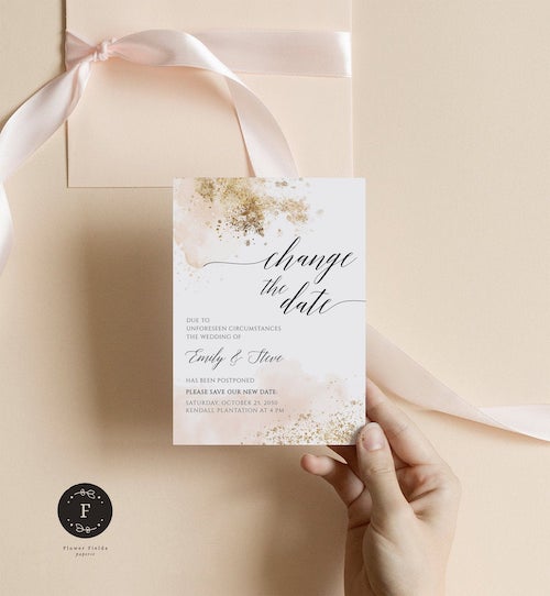 change the date mariage
