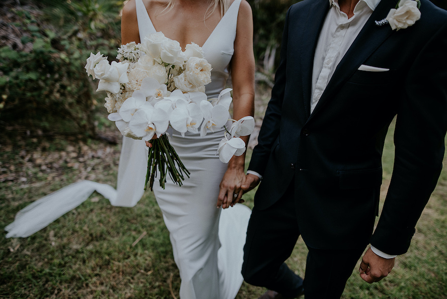 bouquet de mariée blanc