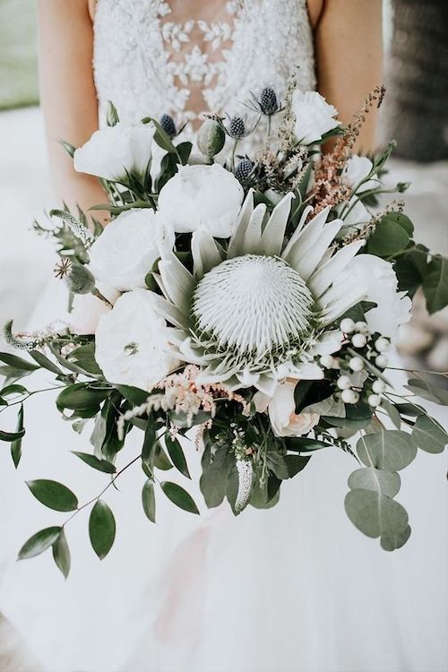 bouquet de mariée blanc