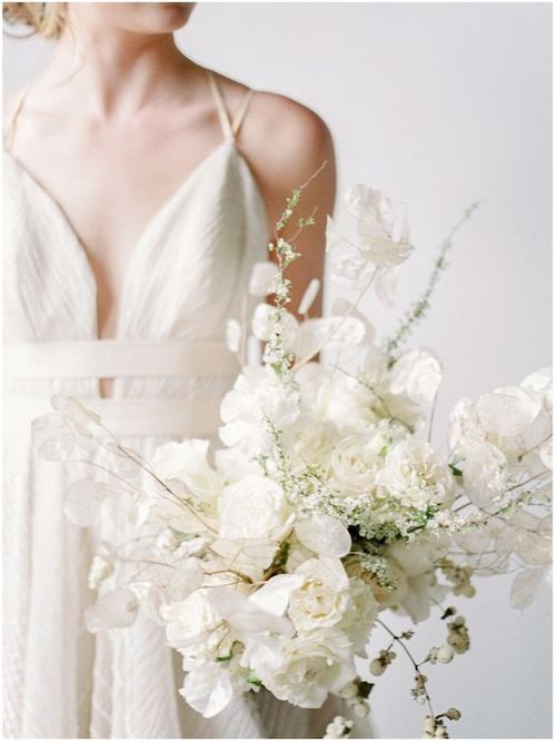 bouquet de mariée blanc
