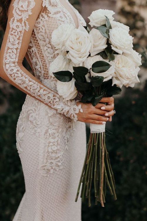 bouquet de roses mariage