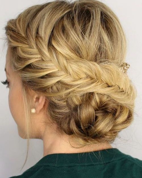 chignon tressé mariage
