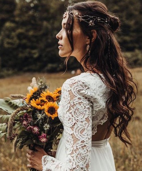 tendance coiffure mariage bohème chic