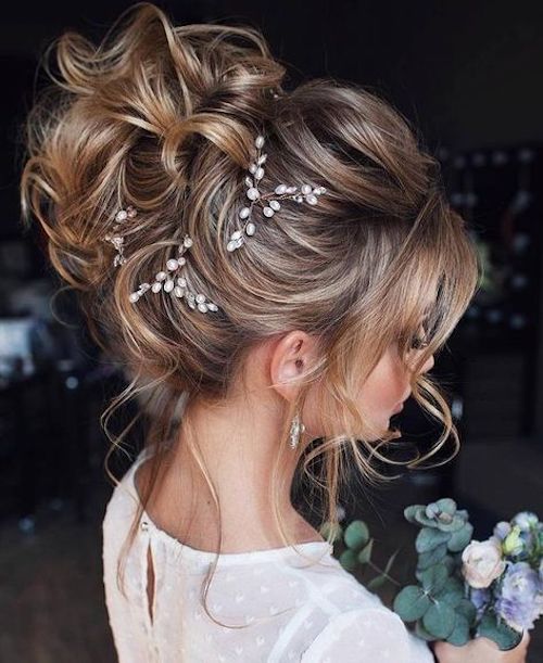 chignon haut mariage