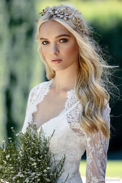 coiffure mariage cheveux lâchés 