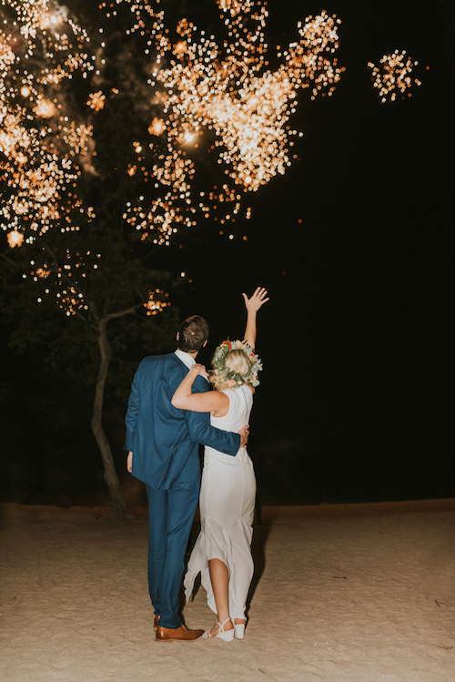 feu d'artifice mariage