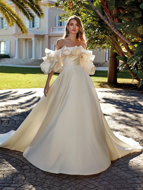 robe de mariée princesse volumineuse