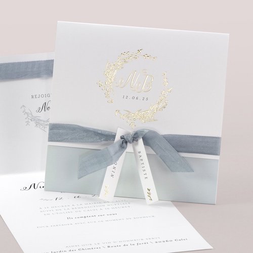 faire part mariage chic