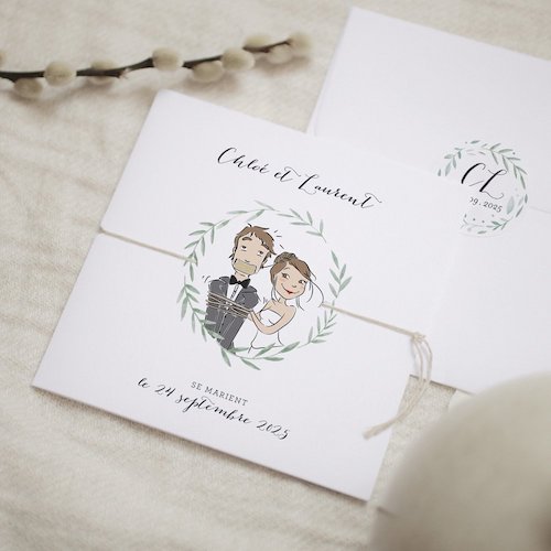faire part mariage humour