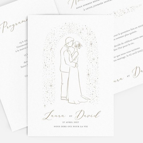 faire part mariage hiver