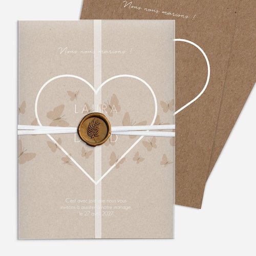 faire-part mariage romantique