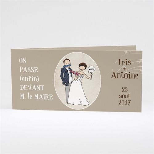 faire part mariage humour