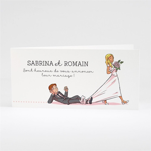 faire part mariage humour