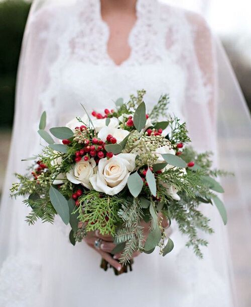 bouquet mariée hiver