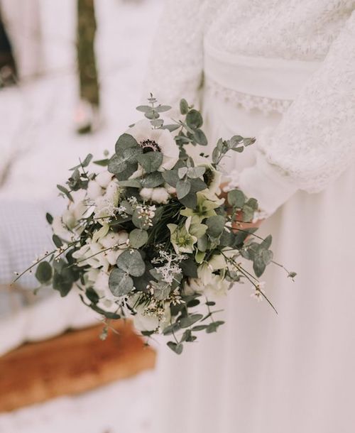 bouquet mariée hiver