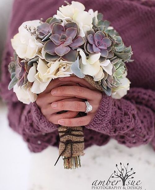 bouquet mariée hiver