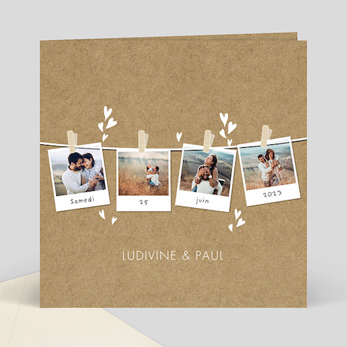 faire-part mariage avec photo