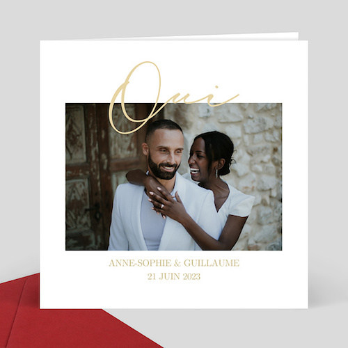 faire-part mariage avec photo