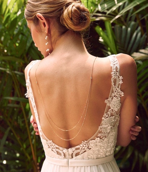 collier de dos mariage
