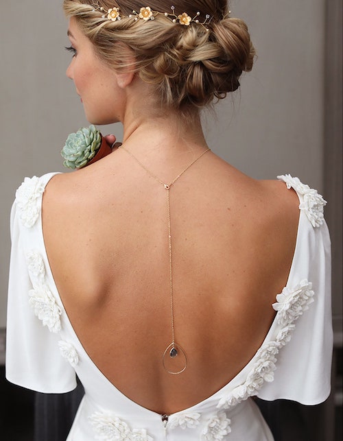 bijou de dos mariée 