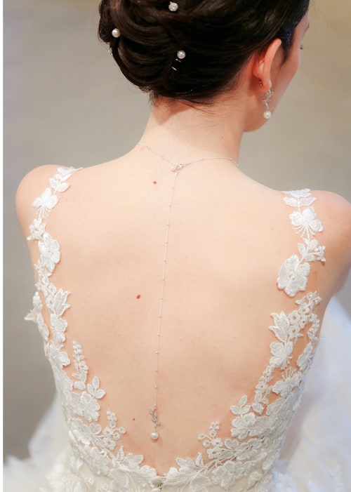 collier dos nu mariage