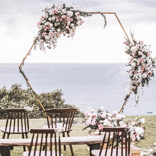 arche mariage hexagonale