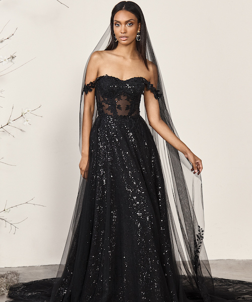 robe de mariée noire