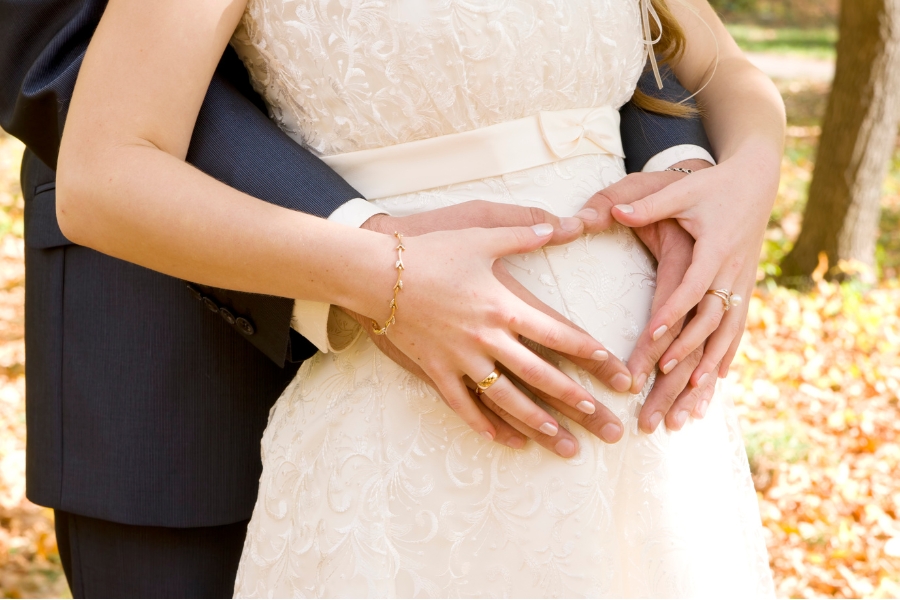 se marier enceinte