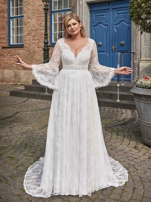 robe de mariée bohème grande taille