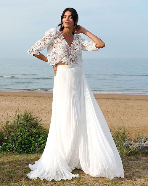 robe de mariée bohème chic 2024