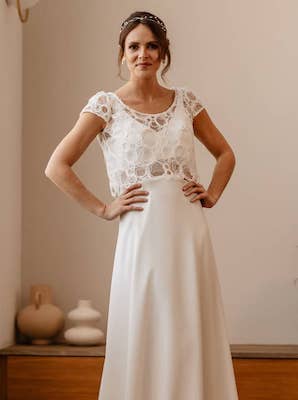 robe de mariée droite
