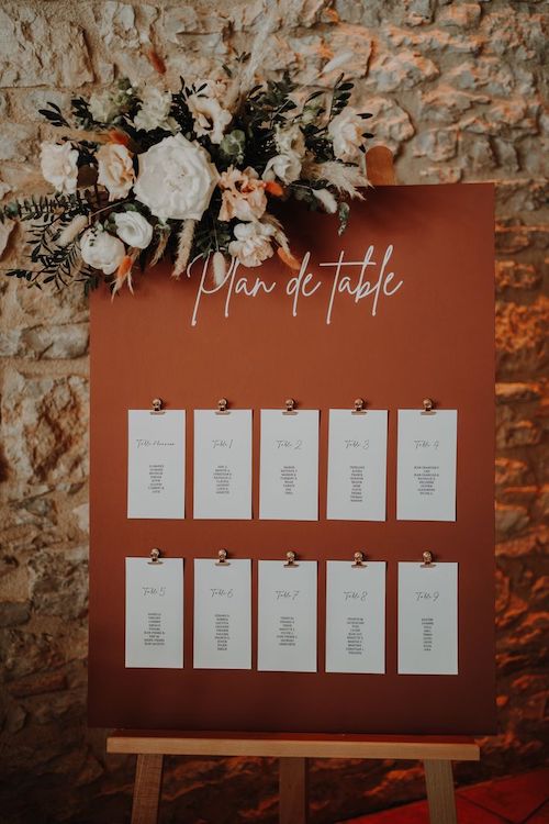 plan de table mariage