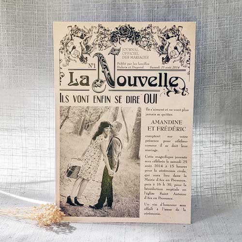 annonce mariage originale 
