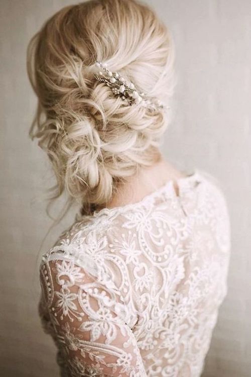 chignon flou mariage