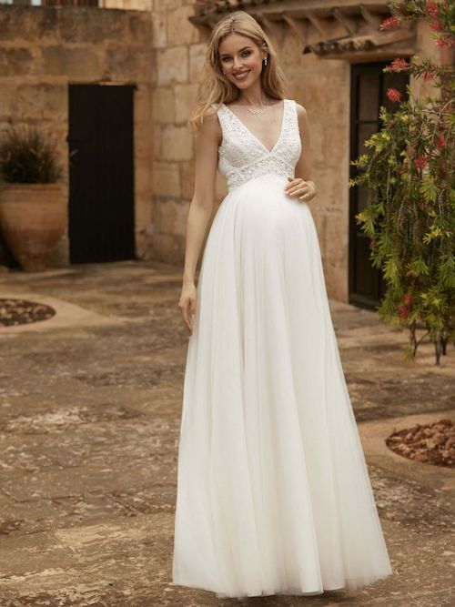 robe de mariée femme enceinte